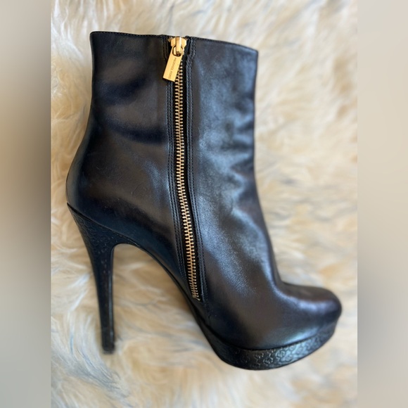 Michael Kors Leather Platform Ankle Boot - Picture 6 of 8